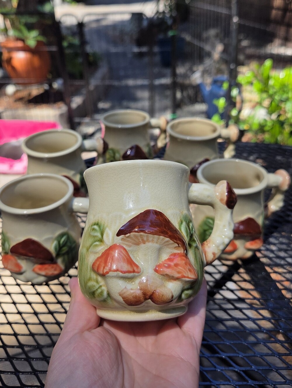 Set Of 6 Iconic 1970s Empress By Haruta Mushroom Teacups 🍄Cottagecore🍄